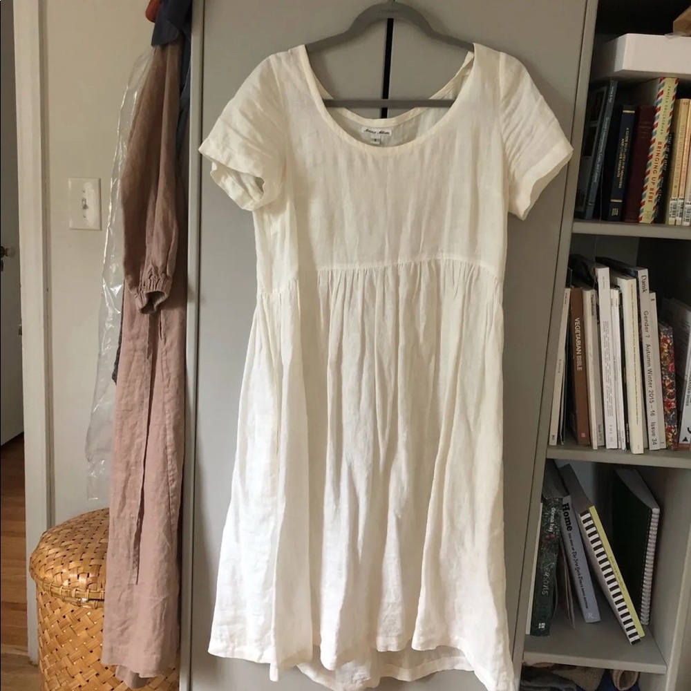 White linen dress! Perfect condition!